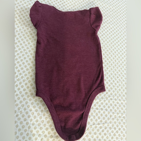 Disney Minnie Mouse Maroon Baby Bodysuit - Picture 2 of 2